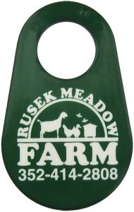 Rusek Meadow Farm Livestock Tag