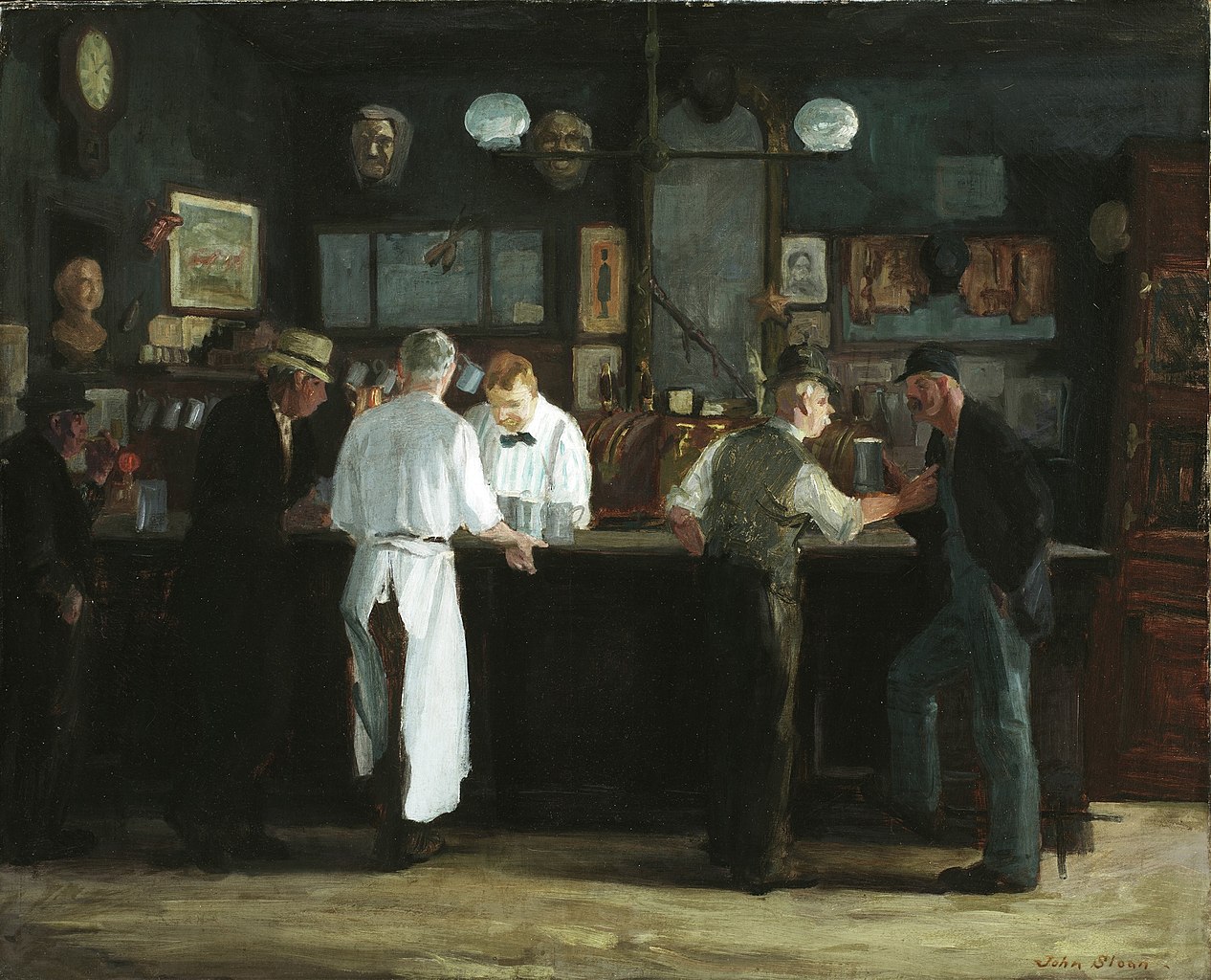Painting of McSorley’s Bar by John French Sloan